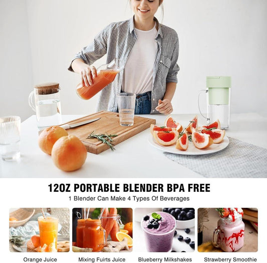 Mason Portable Mini juicer Blender With Straw Cup