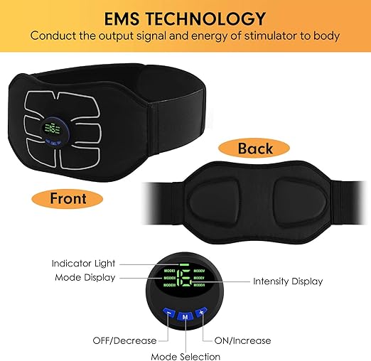 Abdominal Toning Belt Workout, ABS Stimulator