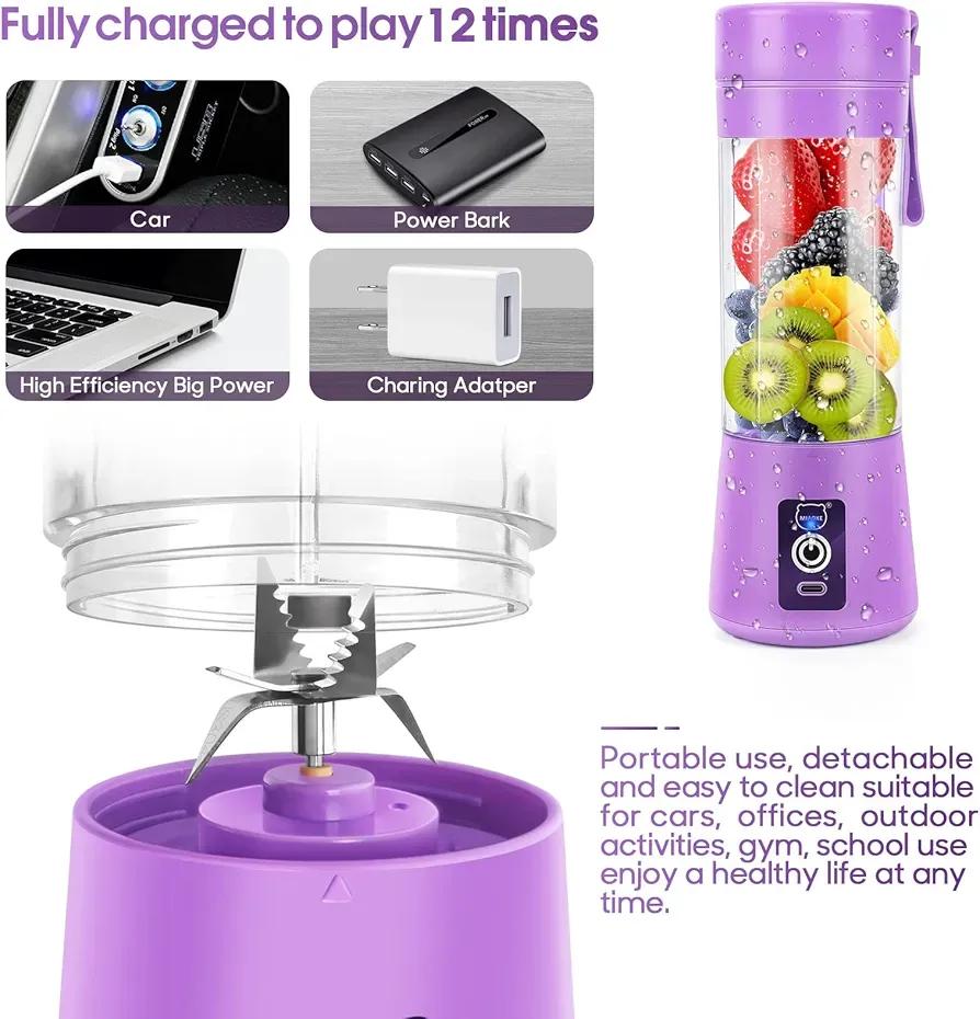 Portable Electric Juicer Blender for Fresh Smoothies