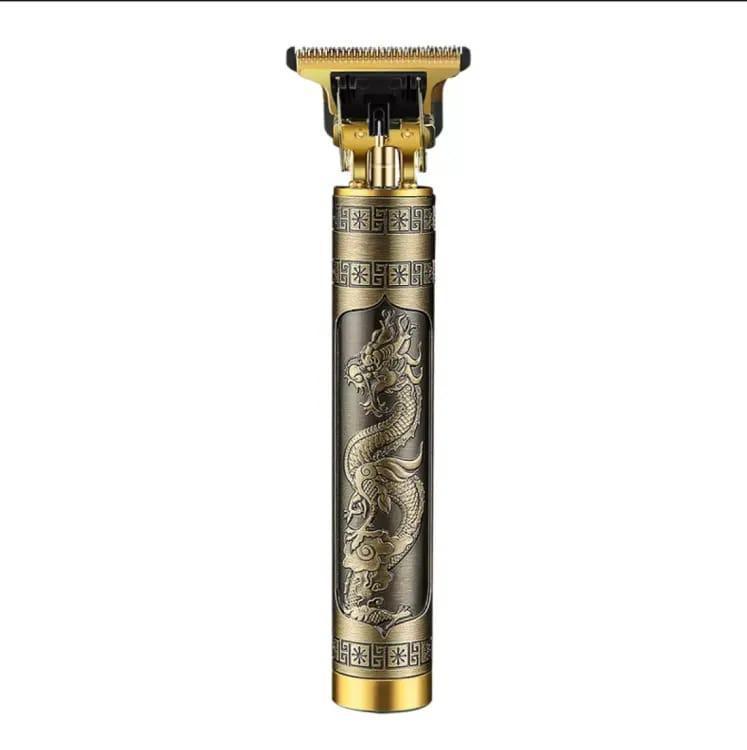 Men's Rechargeable Hair Trimmer Golden Dragon Design
