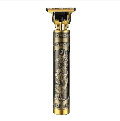 Men's Rechargeable Hair Trimmer Golden Dragon Design