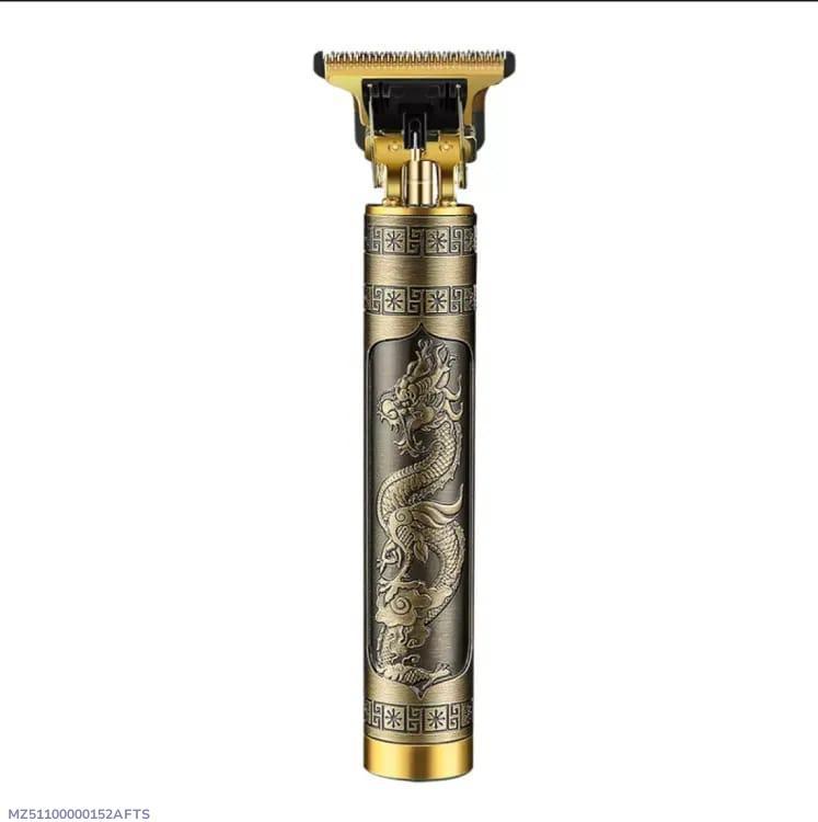 Men's Rechargeable Hair Trimmer Golden Dragon Design