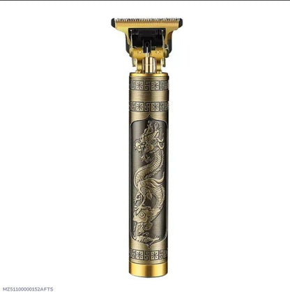 Men's Rechargeable Hair Trimmer Golden Dragon Design