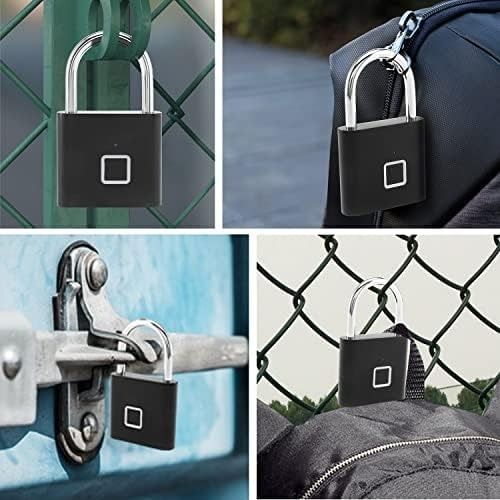 Rechargeable Smart Padlock with Fingerprint Sensor