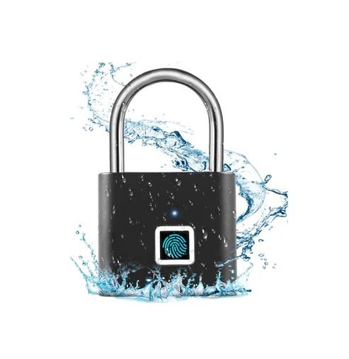 Rechargeable Smart Padlock with Fingerprint Sensor
