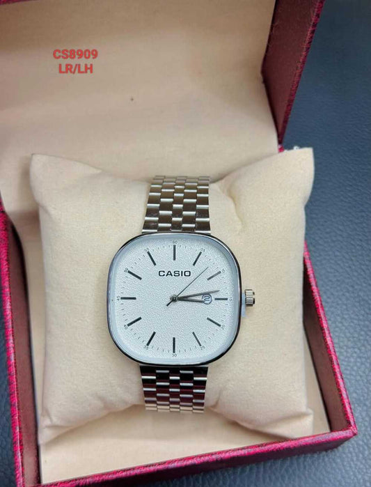 Premium Quartz Men's Watch – Classic Textured Dial with Date Display