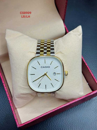 Premium Quartz Men's Watch – Classic Textured Dial with Date Display