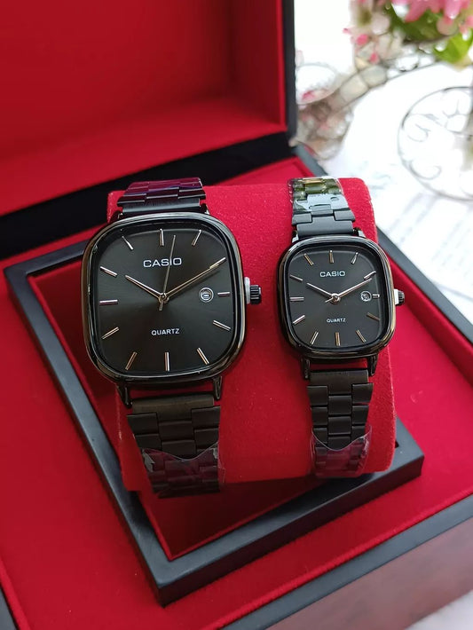 Premium Couple Watch Set – Luxury Quartz Watches for King & Queen