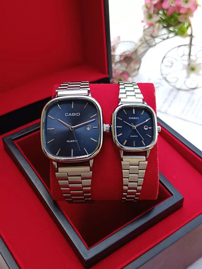 Premium Couple Watch Set – Luxury Quartz Watches for King & Queen